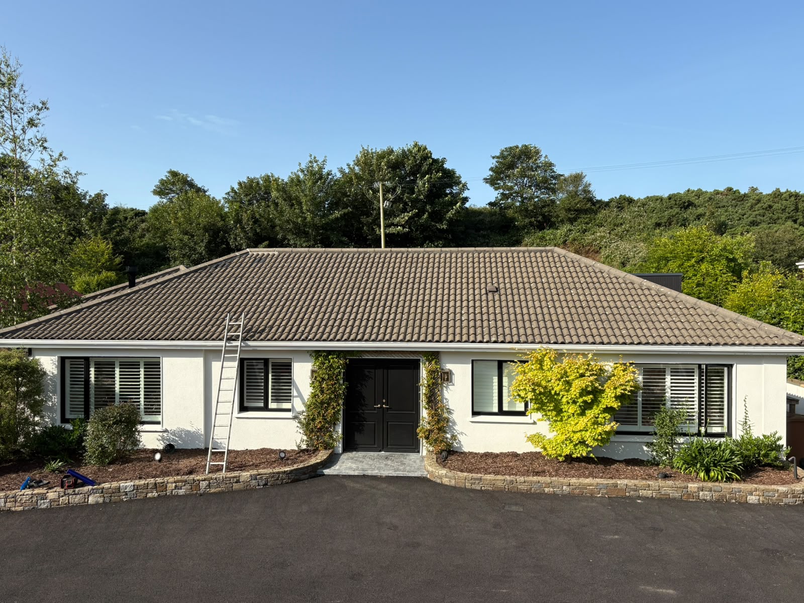 Roof before roof painting service in Waterford